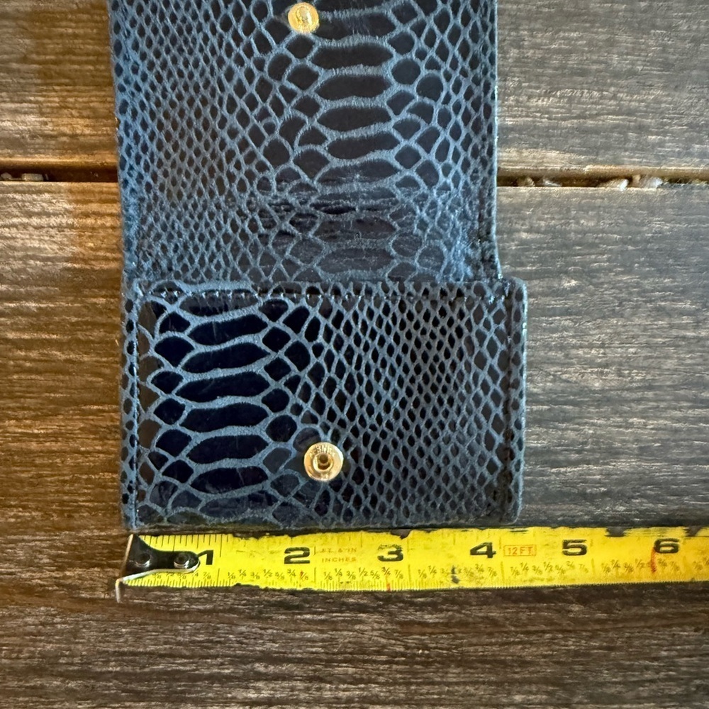 Michael Kors Python-Embossed Card Holder Wallet - Picture 7 of 12